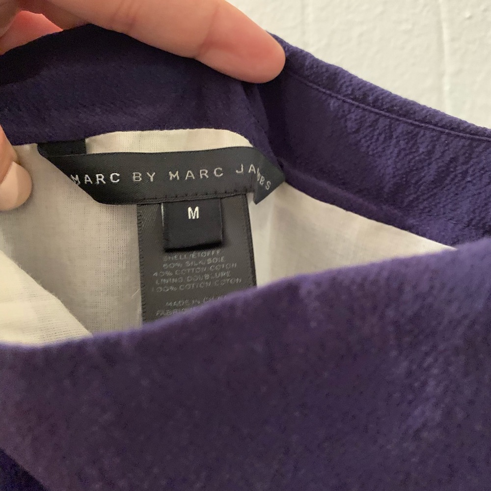 Marc by Marc Jacobs indigo dyed silk/cotton dress - Picture 4 of 6